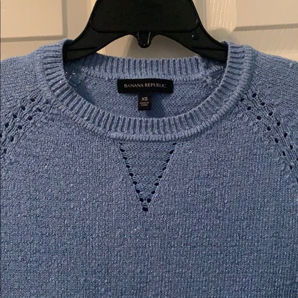 Banana Republic Blue Sparkling Sweater - Picture 3 of 4
